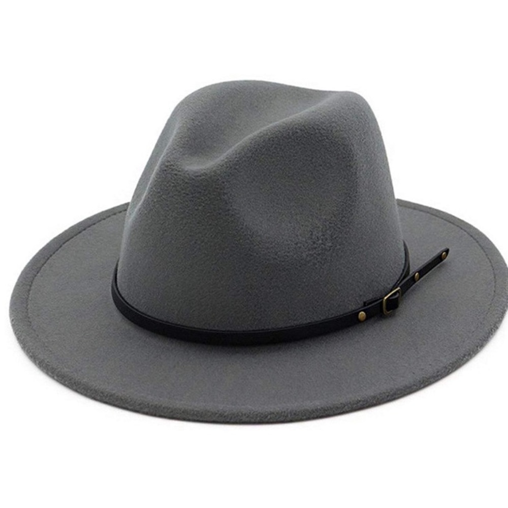 GREY WOMAN’S STYLISH FEDORA HAT *NWT*